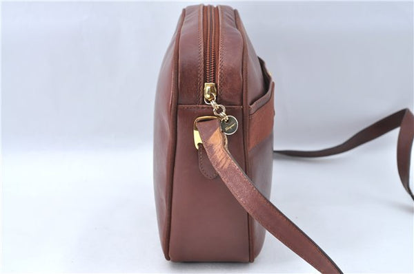 Auth Salvatore Ferragamo Vara Shoulder Cross Body Bag Purse Leather Brown J1866