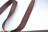 Auth Salvatore Ferragamo Vara Shoulder Cross Body Bag Purse Leather Brown J1866
