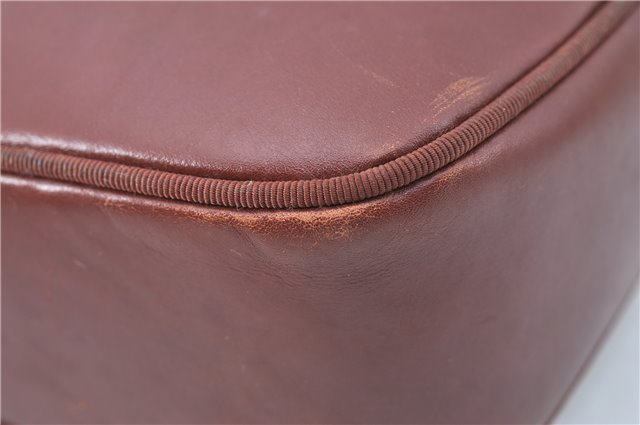 Auth Salvatore Ferragamo Vara Shoulder Cross Body Bag Purse Leather Brown J1866