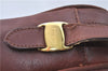 Auth Salvatore Ferragamo Vara Shoulder Cross Body Bag Purse Leather Brown J1866
