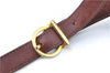 Auth Salvatore Ferragamo Vara Shoulder Cross Body Bag Purse Leather Brown J1866