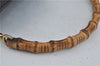 Authentic GUCCI Bamboo 2Way Shoulder Hand Bag Purse Leather Black Junk J1867