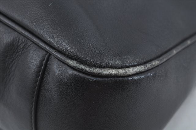 Authentic GUCCI Bamboo 2Way Shoulder Hand Bag Purse Leather Black Junk J1867