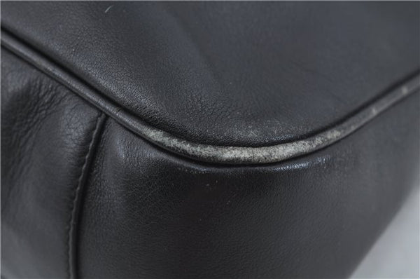 Authentic GUCCI Bamboo 2Way Shoulder Hand Bag Purse Leather Black Junk J1867