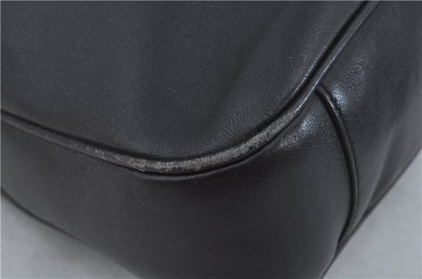 Authentic GUCCI Bamboo 2Way Shoulder Hand Bag Purse Leather Black Junk J1867