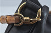 Authentic GUCCI Bamboo 2Way Shoulder Hand Bag Purse Leather Black Junk J1867