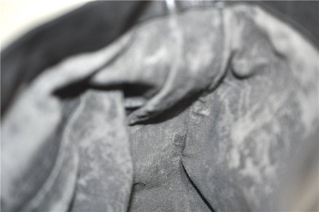 Authentic GUCCI Bamboo 2Way Shoulder Hand Bag Purse Leather Black Junk J1867