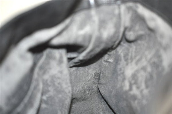 Authentic GUCCI Bamboo 2Way Shoulder Hand Bag Purse Leather Black Junk J1867