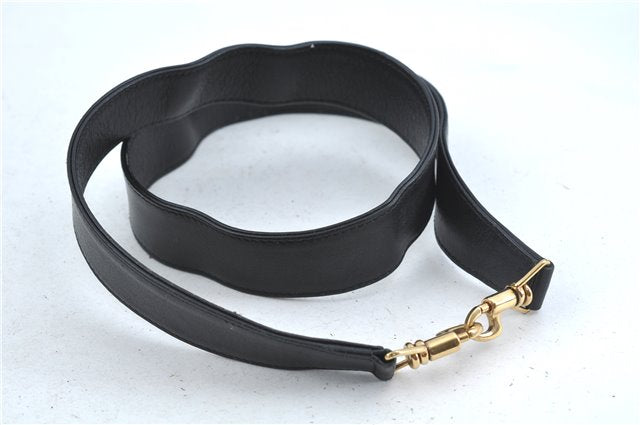 Authentic GUCCI Bamboo 2Way Shoulder Hand Bag Purse Leather Black Junk J1867