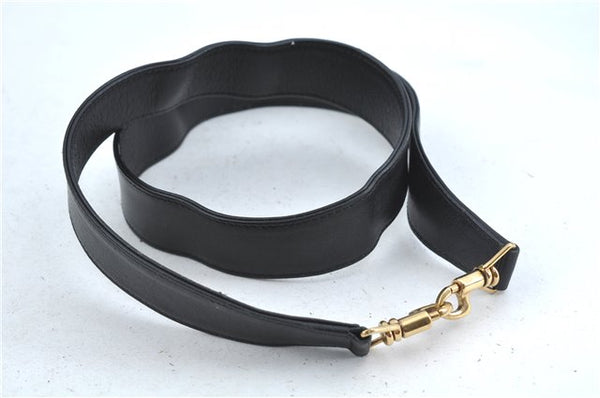 Authentic GUCCI Bamboo 2Way Shoulder Hand Bag Purse Leather Black Junk J1867