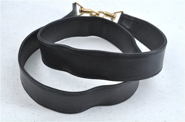 Authentic GUCCI Bamboo 2Way Shoulder Hand Bag Purse Leather Black Junk J1867