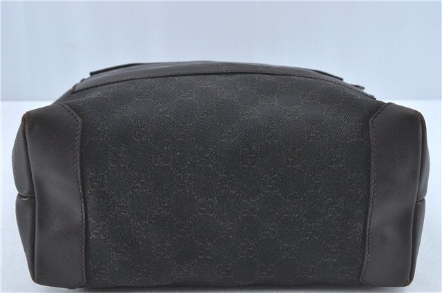 Authentic GUCCI Shoulder Tote Bag GG Canvas Leather 180450 Brown J1869