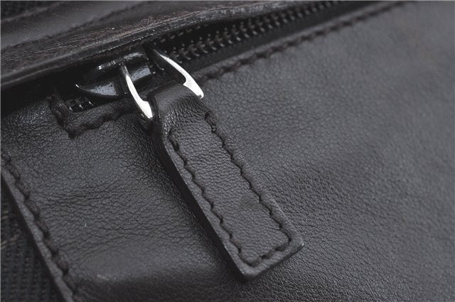 Authentic GUCCI Shoulder Tote Bag GG Canvas Leather 180450 Brown J1869