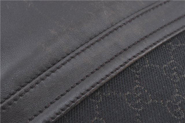 Authentic GUCCI Shoulder Tote Bag GG Canvas Leather 180450 Brown J1869