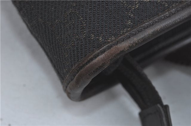 Authentic GUCCI Shoulder Tote Bag GG Canvas Leather 180450 Brown J1869