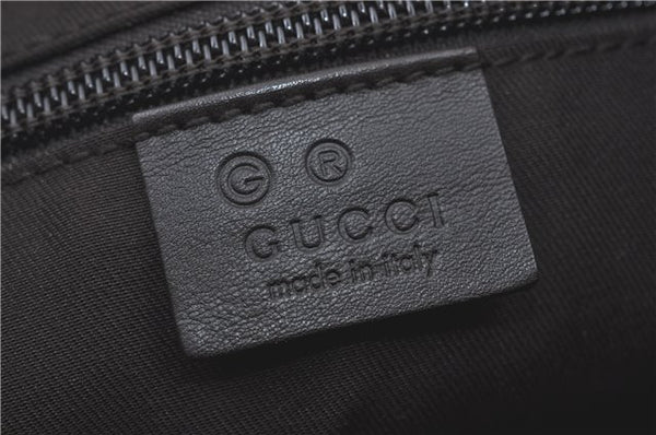Authentic GUCCI Shoulder Tote Bag GG Canvas Leather 180450 Brown J1869