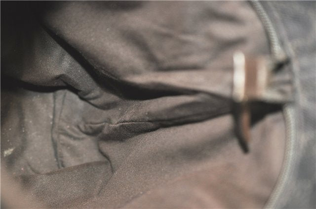 Authentic GUCCI Shoulder Tote Bag GG Canvas Leather 180450 Brown J1869