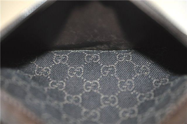 Authentic GUCCI Shoulder Tote Bag GG Canvas Leather 180450 Brown J1869