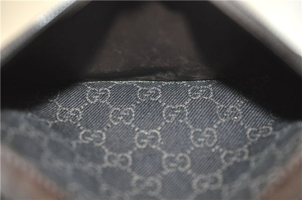 Authentic GUCCI Shoulder Tote Bag GG Canvas Leather 180450 Brown J1869