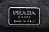 Authentic PRADA Nylon Leather Backpack Brown J1872