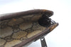 Authentic GUCCI Clutch Hand Bag Purse GG PVC Leather Brown Junk J1876