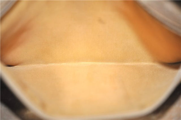 Authentic GUCCI Clutch Hand Bag Purse GG PVC Leather Brown Junk J1876