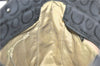 Authentic Ferragamo Gancini Logo Canvas Leather Shoulder Tote Bag Black J1877