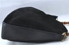 Authentic GUCCI Bamboo 2Way Shoulder Hand Bag Purse Suede Leather Black J1878