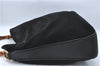 Authentic GUCCI Bamboo 2Way Shoulder Hand Bag Purse Suede Leather Black J1878