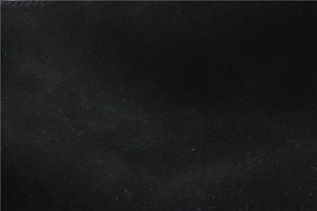 Authentic GUCCI Bamboo 2Way Shoulder Hand Bag Purse Suede Leather Black J1878