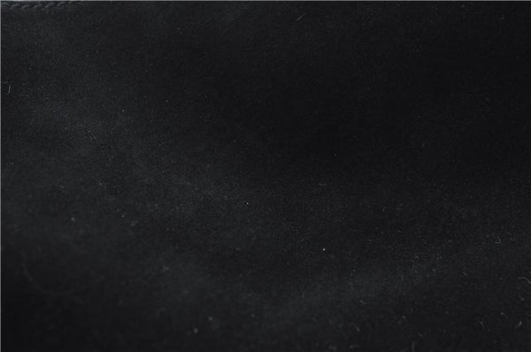 Authentic GUCCI Bamboo 2Way Shoulder Hand Bag Purse Suede Leather Black J1878