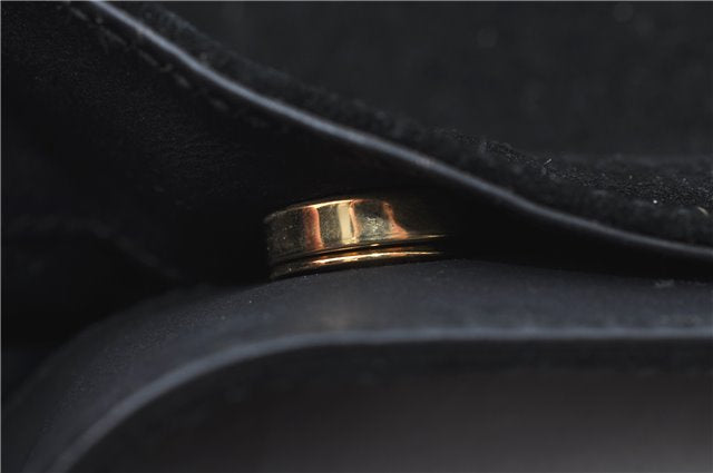 Authentic GUCCI Bamboo 2Way Shoulder Hand Bag Purse Suede Leather Black J1878