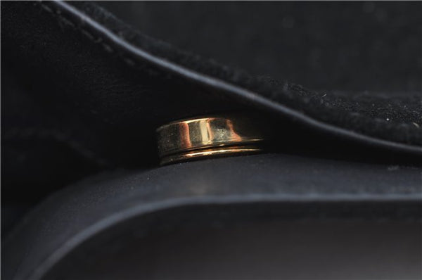 Authentic GUCCI Bamboo 2Way Shoulder Hand Bag Purse Suede Leather Black J1878