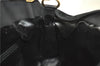 Authentic GUCCI Bamboo 2Way Shoulder Hand Bag Purse Suede Leather Black J1878