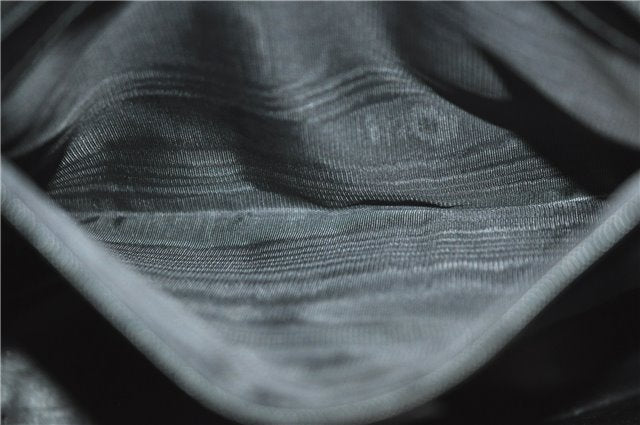 Authentic GUCCI Bamboo 2Way Shoulder Hand Bag Purse Suede Leather Black J1878