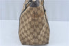 Authentic GUCCI Abbey Shoulder Tote Bag GG Canvas Leather 141470 Brown J1879