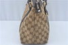 Authentic GUCCI Abbey Shoulder Tote Bag GG Canvas Leather 141470 Brown J1879