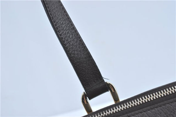 Authentic GUCCI Abbey Shoulder Tote Bag GG Canvas Leather 141470 Brown J1879