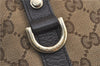 Authentic GUCCI Abbey Shoulder Tote Bag GG Canvas Leather 141470 Brown J1879