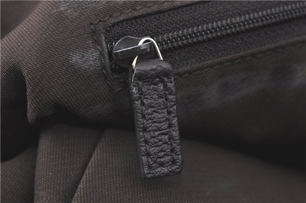 Authentic GUCCI Abbey Shoulder Tote Bag GG Canvas Leather 141470 Brown J1879