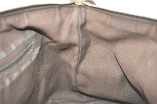 Authentic GUCCI Abbey Shoulder Tote Bag GG Canvas Leather 141470 Brown J1879