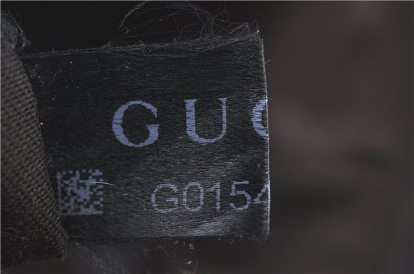 Authentic GUCCI Abbey Shoulder Tote Bag GG Canvas Leather 141470 Brown J1879