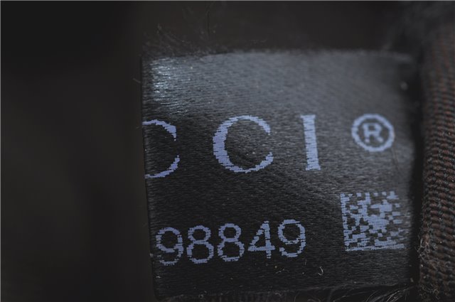 Authentic GUCCI Abbey Shoulder Tote Bag GG Canvas Leather 141470 Brown J1879