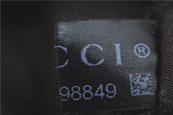 Authentic GUCCI Abbey Shoulder Tote Bag GG Canvas Leather 141470 Brown J1879