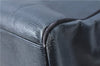 Authentic Salvatore Ferragamo Vara Leather Shoulder Tote Bag Navy Blue SF J1880