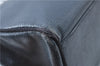 Authentic Salvatore Ferragamo Vara Leather Shoulder Tote Bag Navy Blue SF J1880