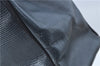 Authentic Salvatore Ferragamo Vara Leather Shoulder Tote Bag Navy Blue SF J1880