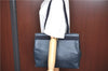 Authentic Salvatore Ferragamo Vara Leather Shoulder Tote Bag Navy Blue SF J1880