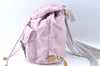 Authentic PRADA Nylon Enamel Backpack Light Pink J1884