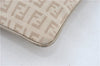 Auth FENDI Zucchino Shoulder Cross Body Bag Purse Canvas Leather Beige J1886